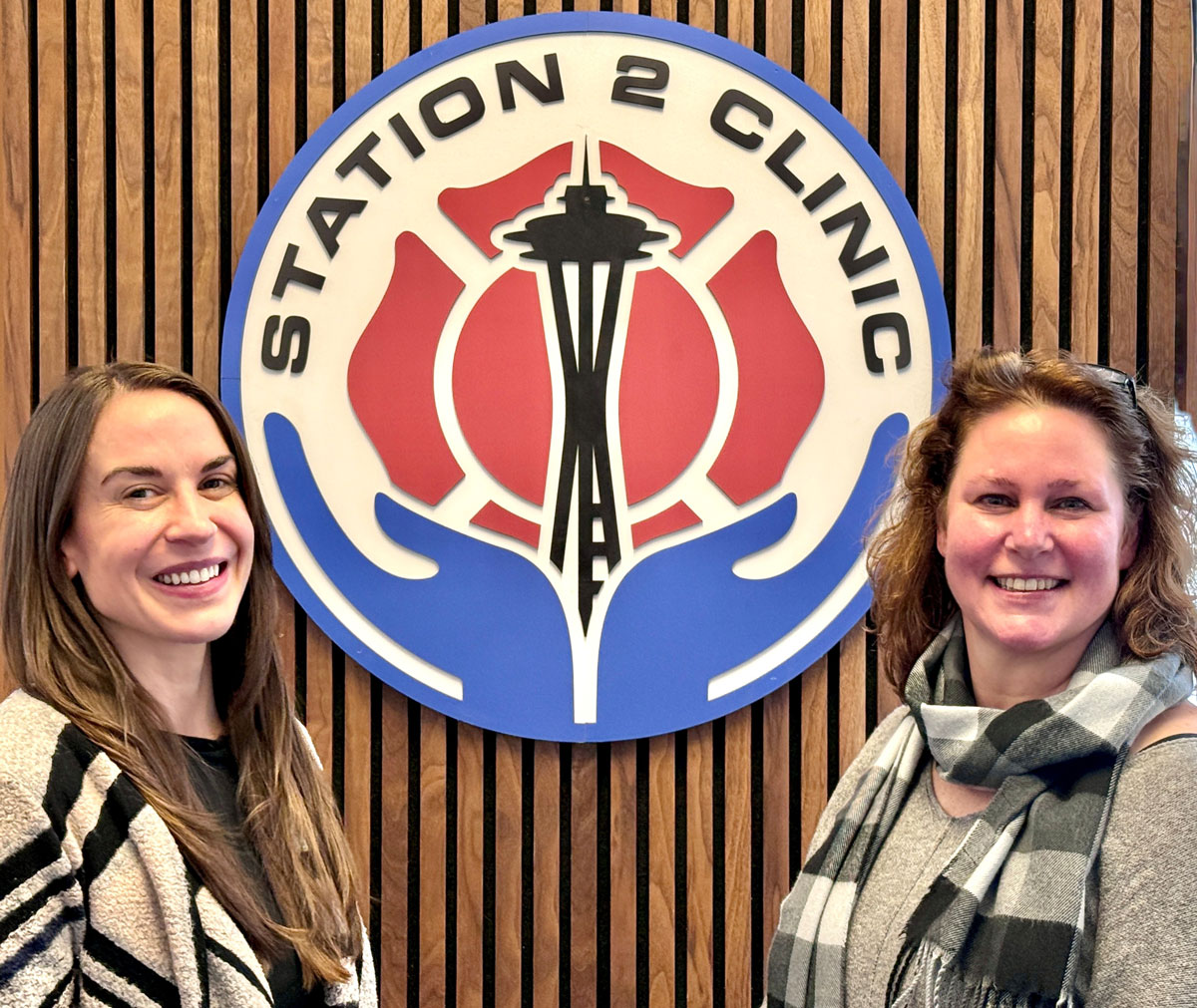 Jamie Epting and Laura Takacs at the Station 2 Clinic