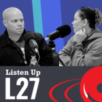Captain Matt Lujan and Mental Health Health Director Laura Takacs