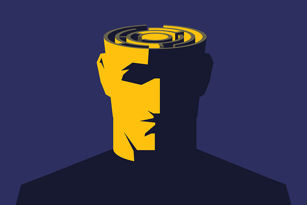 ADHD in the Fire Service article featured image of man with a maze in his head